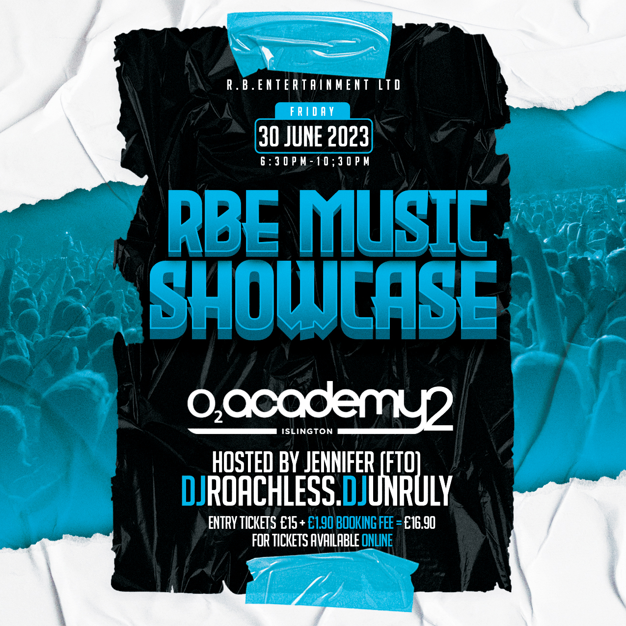 RBE Music Showcase at the o2 Academy2 Islington, London 30th of June 2023